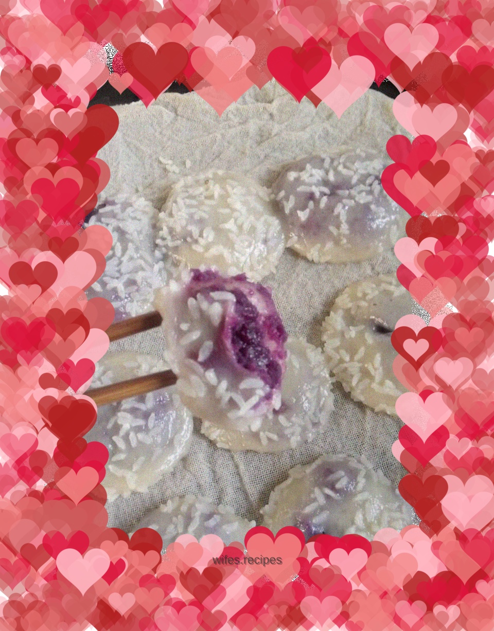 Purple Sweet Potato Glutinous Rice Cake