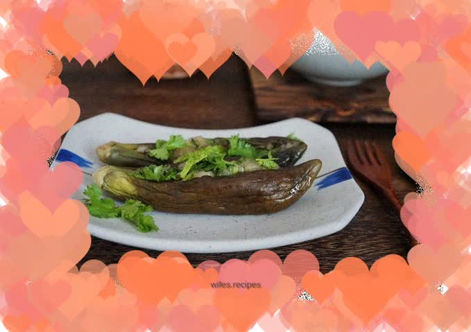 Small purple eggplant