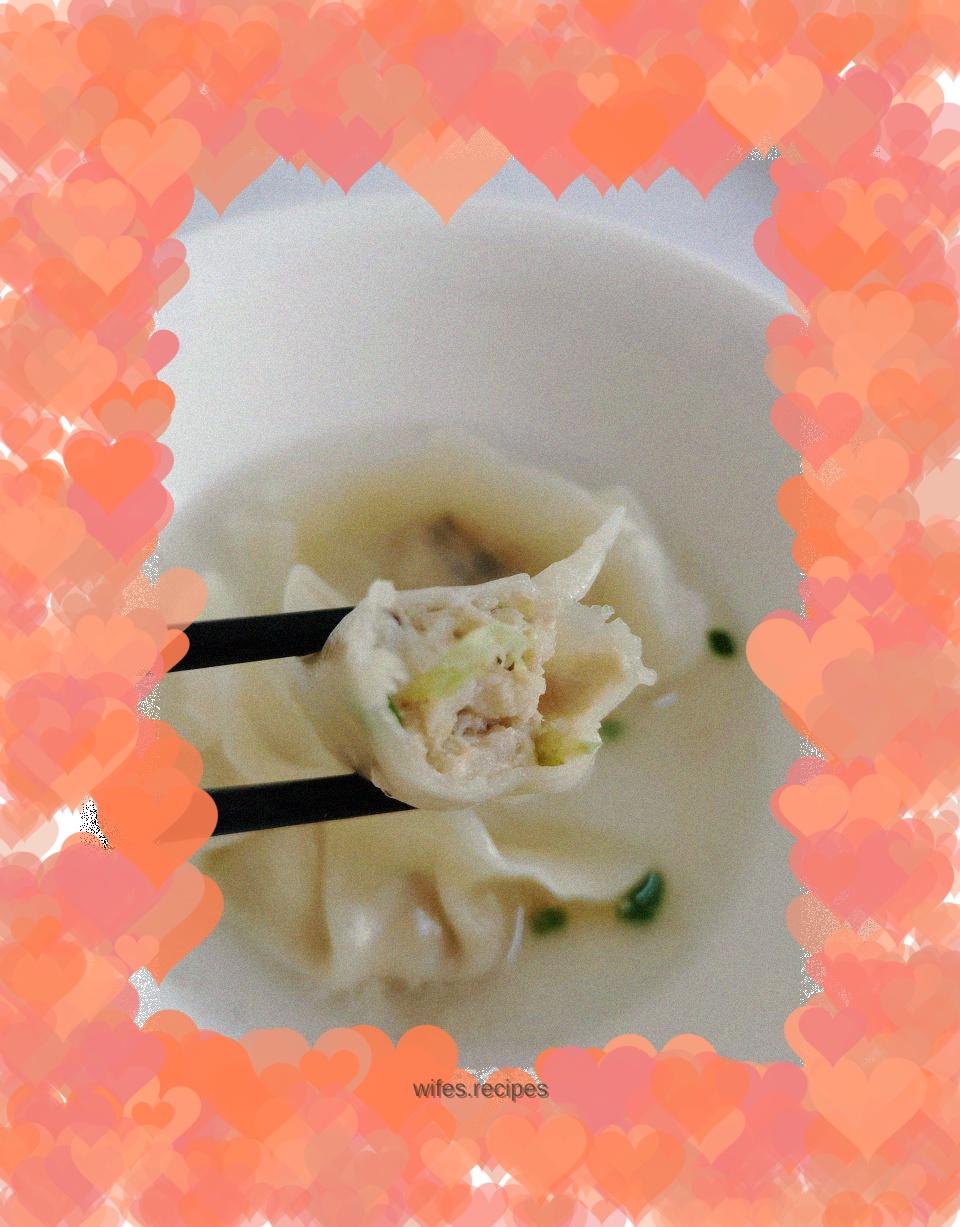 Mushroom, pork and cabbage dumplings