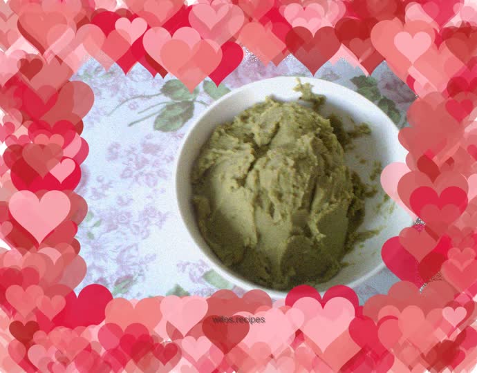 Homemade matcha filling