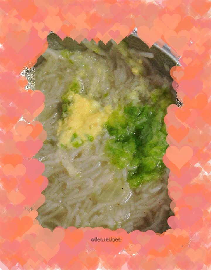 Baby food supplement-Western lettuce and mushroom noodles