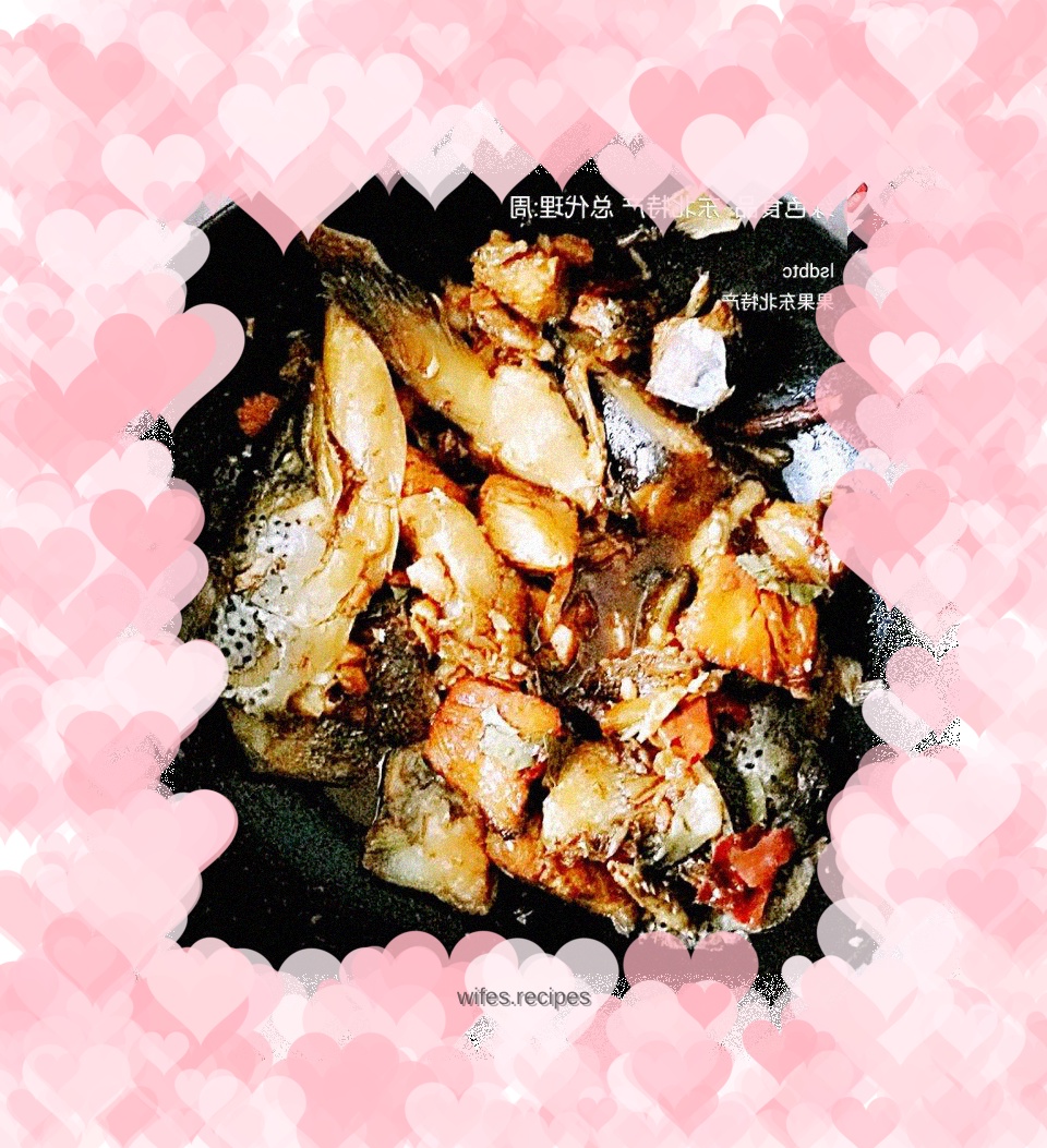 Braised salmon head and tail!