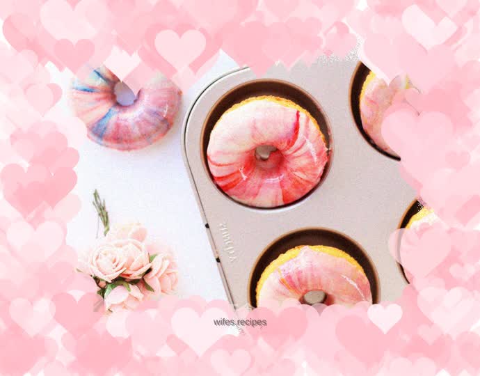 Pink Glazed Chocolate Donut Cake