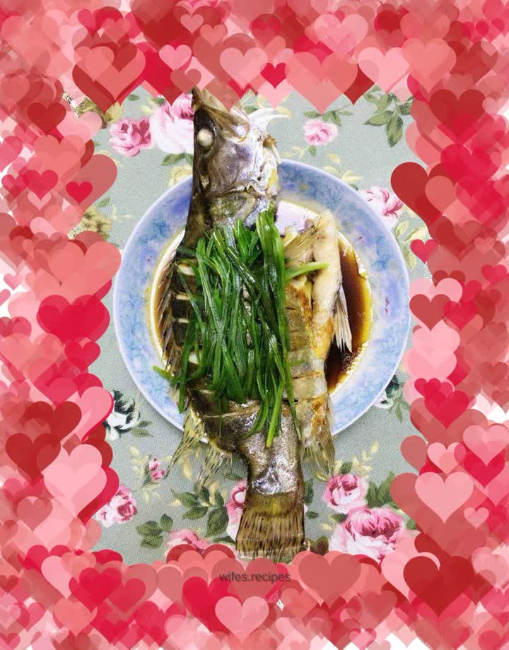 Mandarin fish with scallion oil