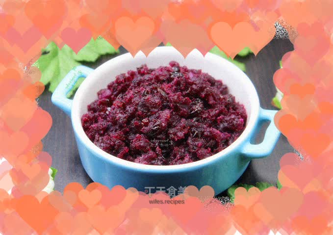 Cranberry purple sweet potato filling