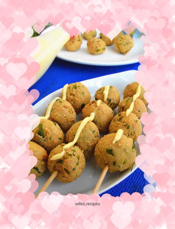 Parsley tofu balls