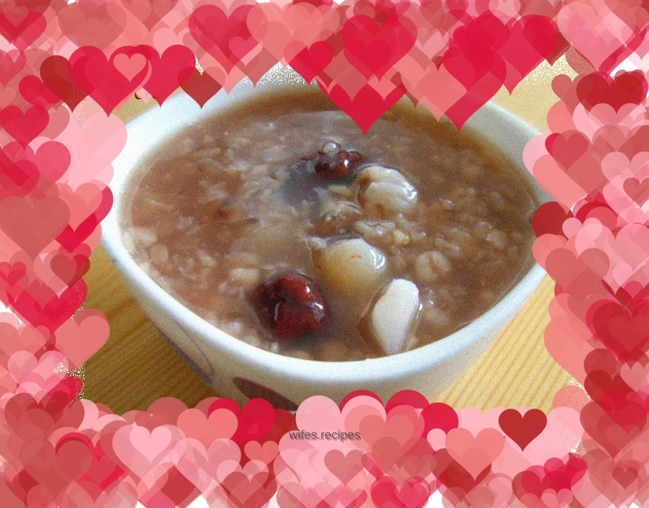 Longan, yam and eight-treasure porridge