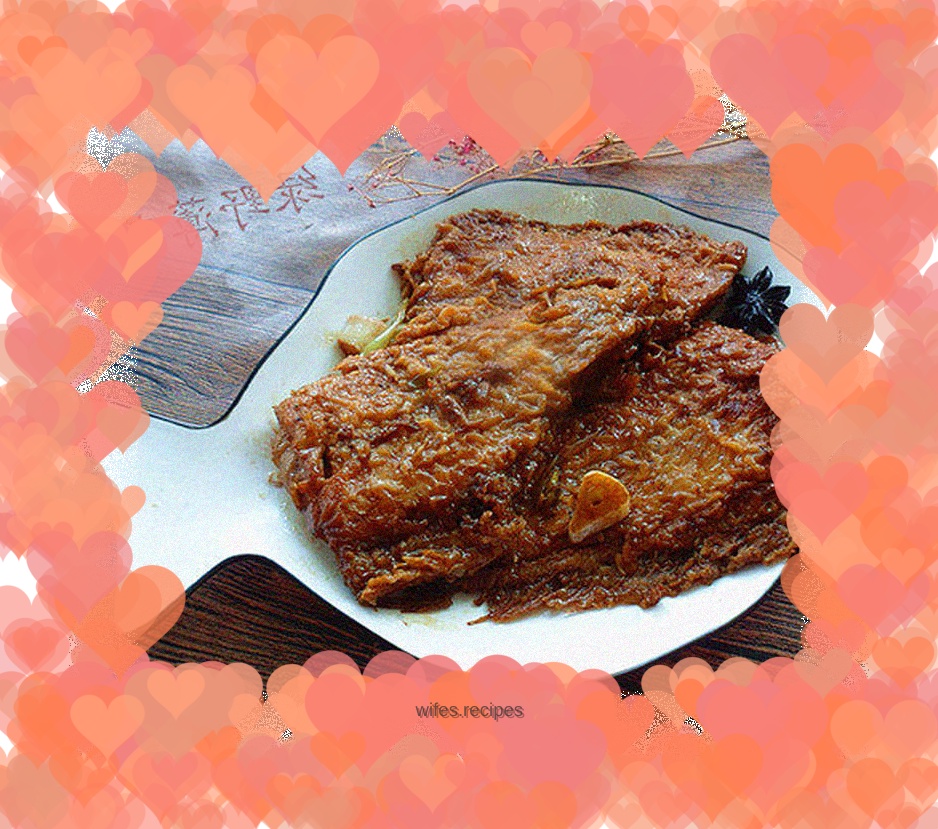 Braised fish fillets