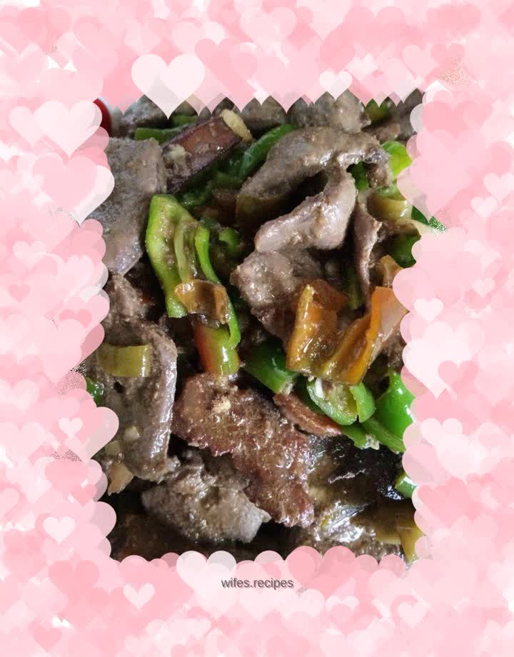 Stir-fried pork liver