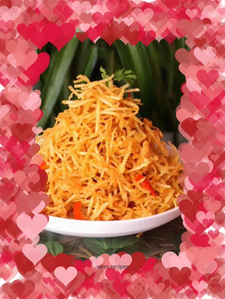 Fried potato shreds