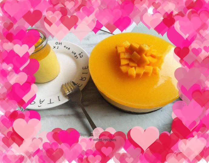 Mango yogurt mousse