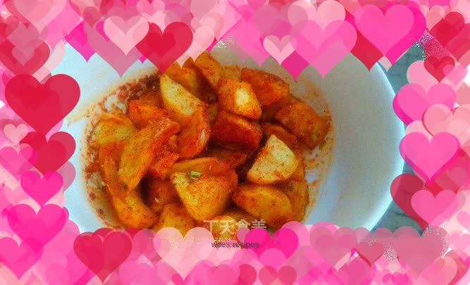 Spicy potato wedges