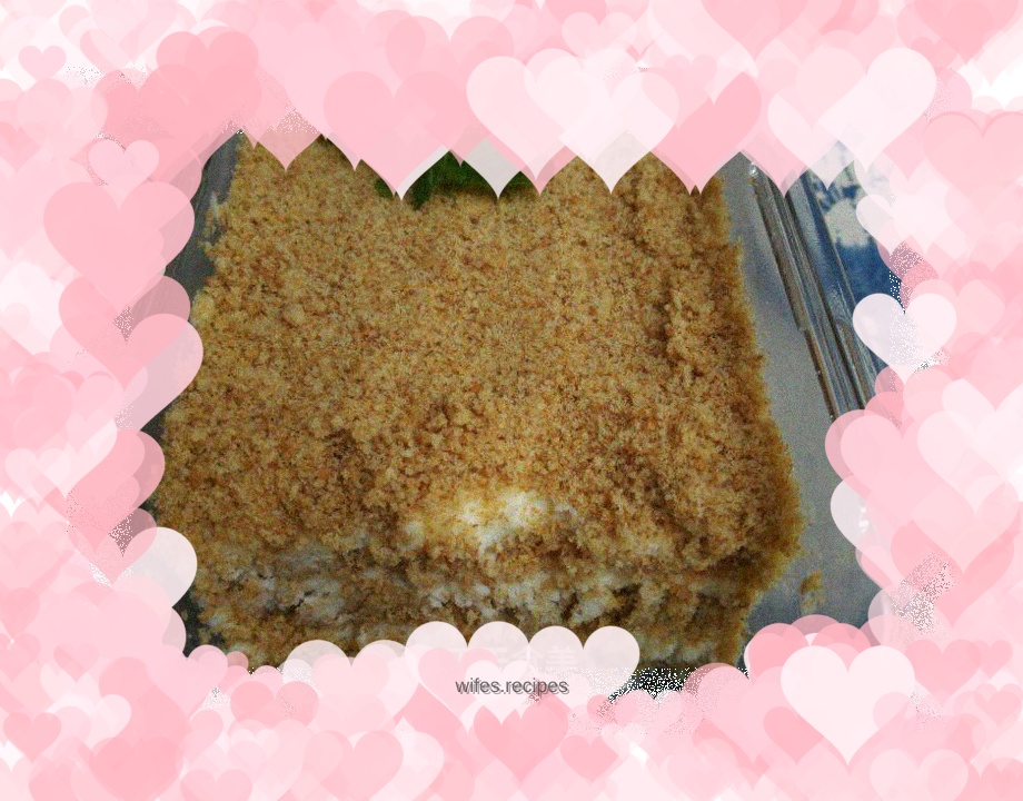 The simplest cake in the world. Wood bran cake