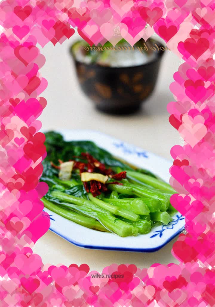 Green onion, mustard and cabbage