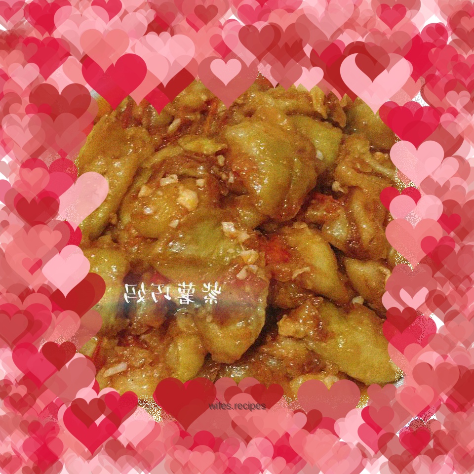 Home-cooked eggplant