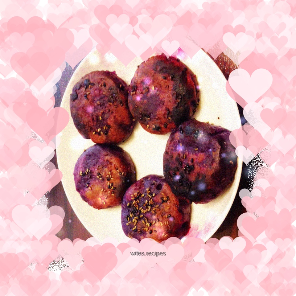 Purple potato cake