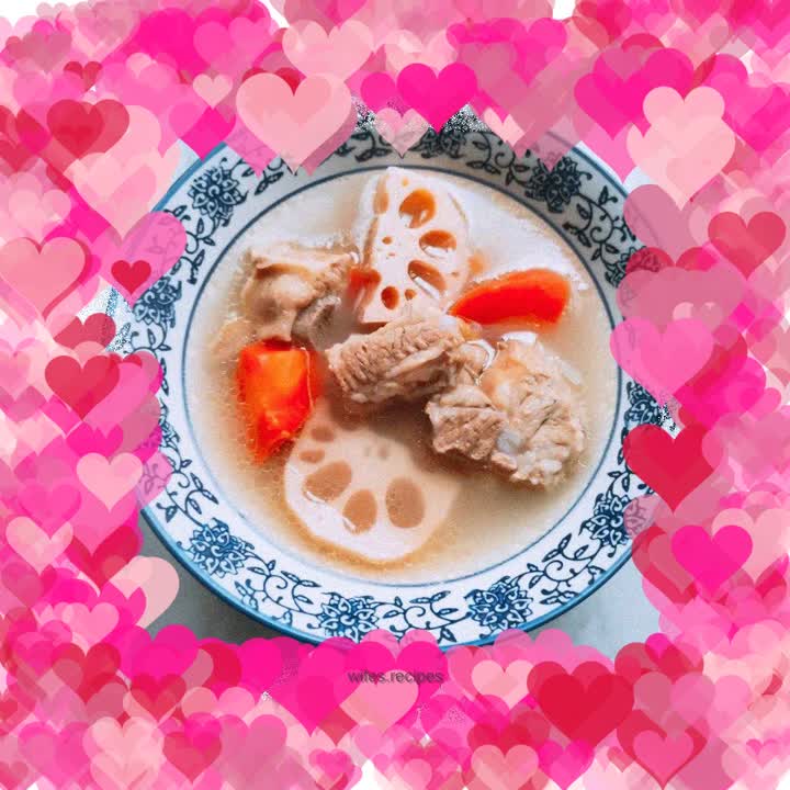 Carrot, Lotus Root and Pork Ribs Soup