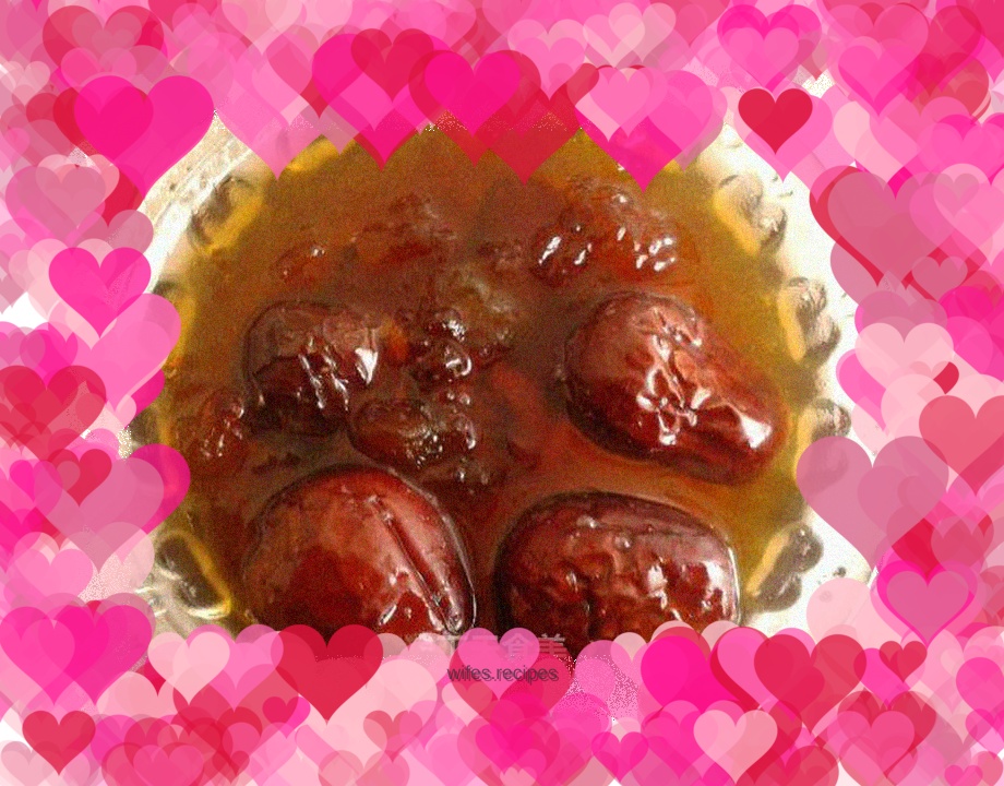 Peach gum and red date syrup