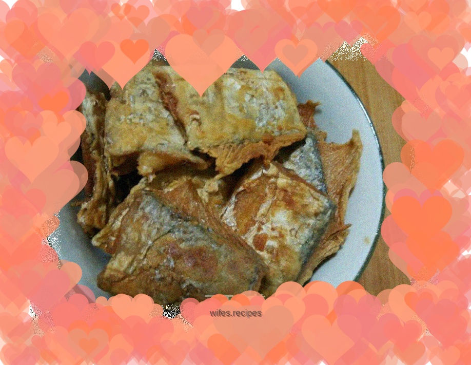 Pan-fried saury