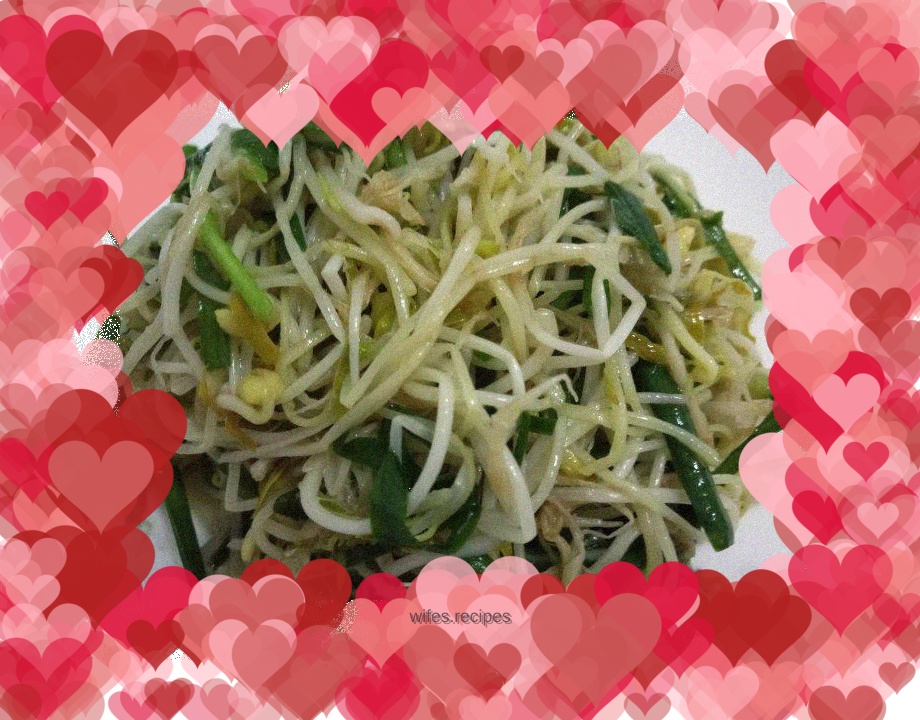Spontaneous mung bean sprouts