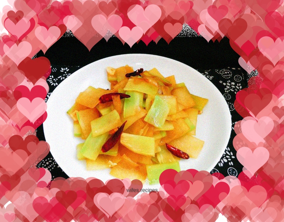 Stir-fried winter melon and lettuce
