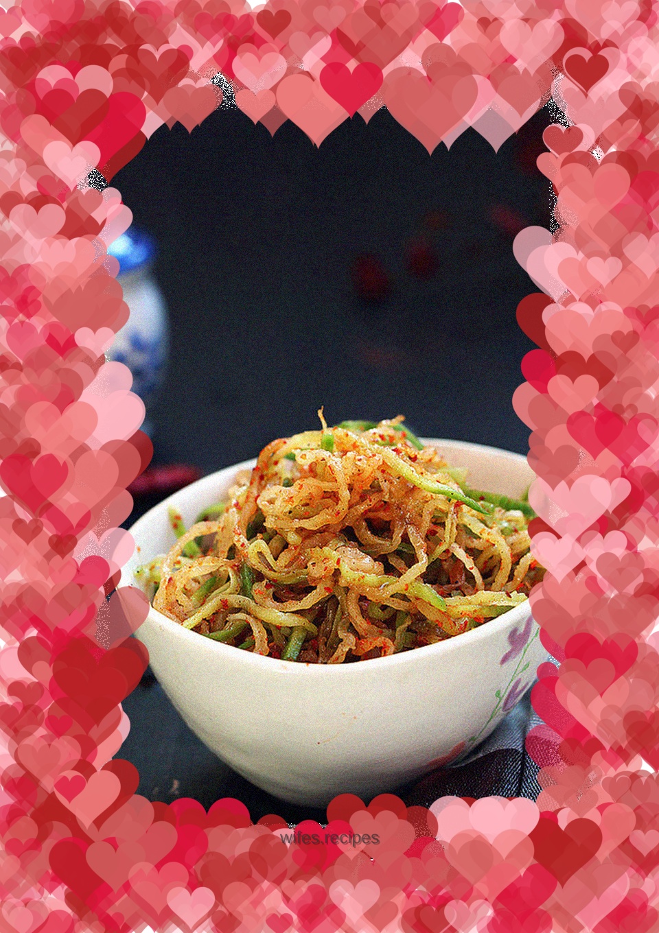 Spicy shredded radish and pickles