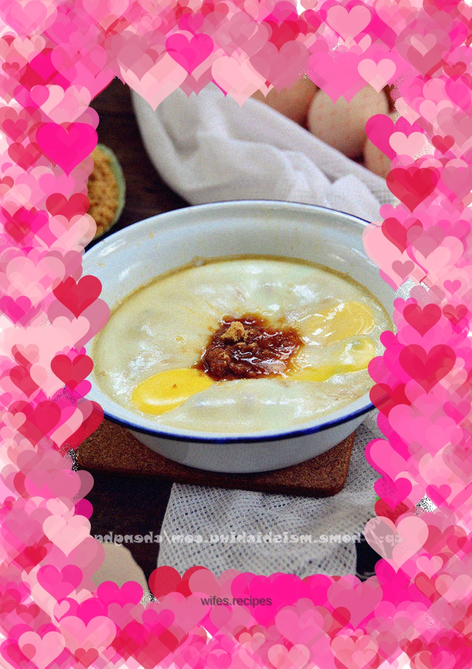【Brown sugar wine stewed eggs】