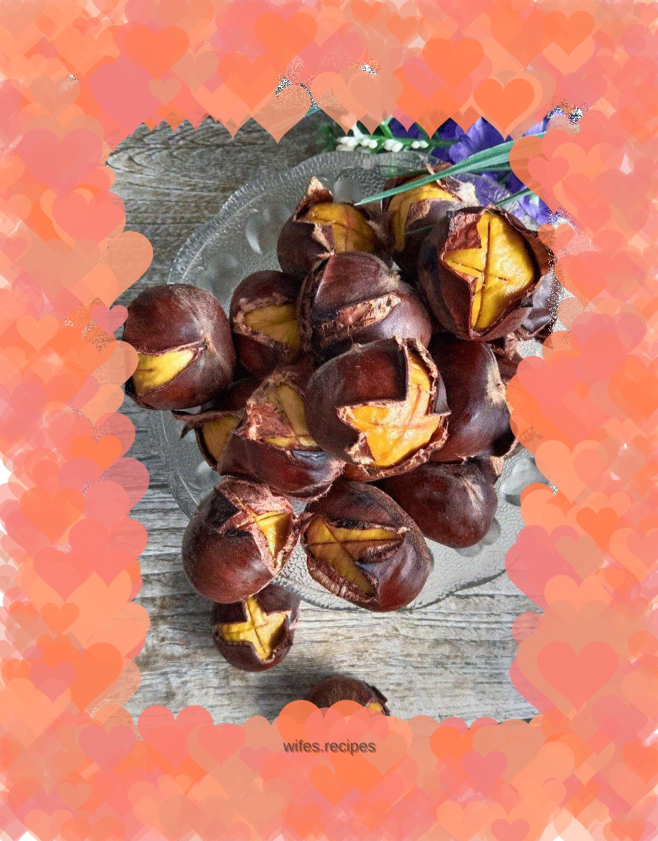 Sugar-free version of electric baking pan roasted chestnuts