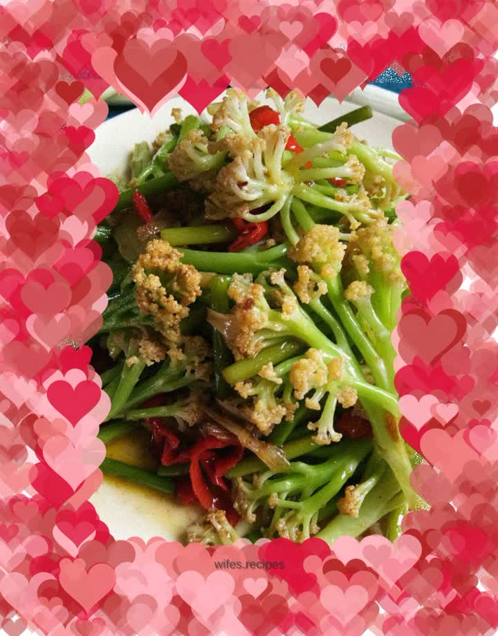 Stir-fried cauliflower