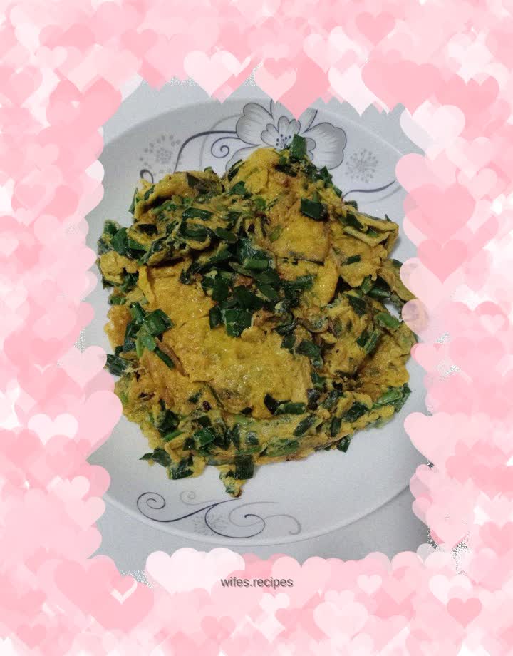 Chive omelette