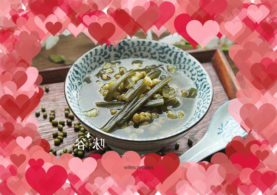 Mung bean and kelp syrup