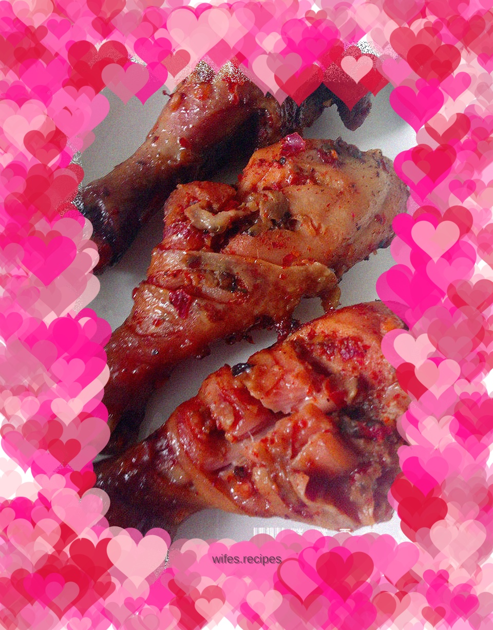 Ten-minute lazy roasted chicken legs - microwave version