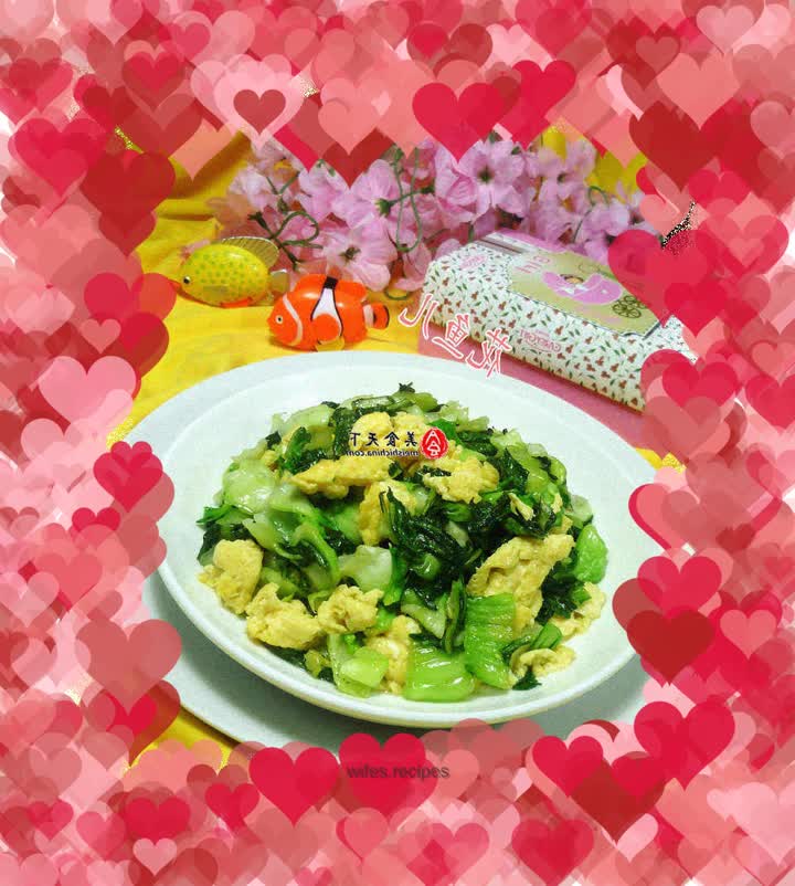 Stir-fried eggs and vegetables