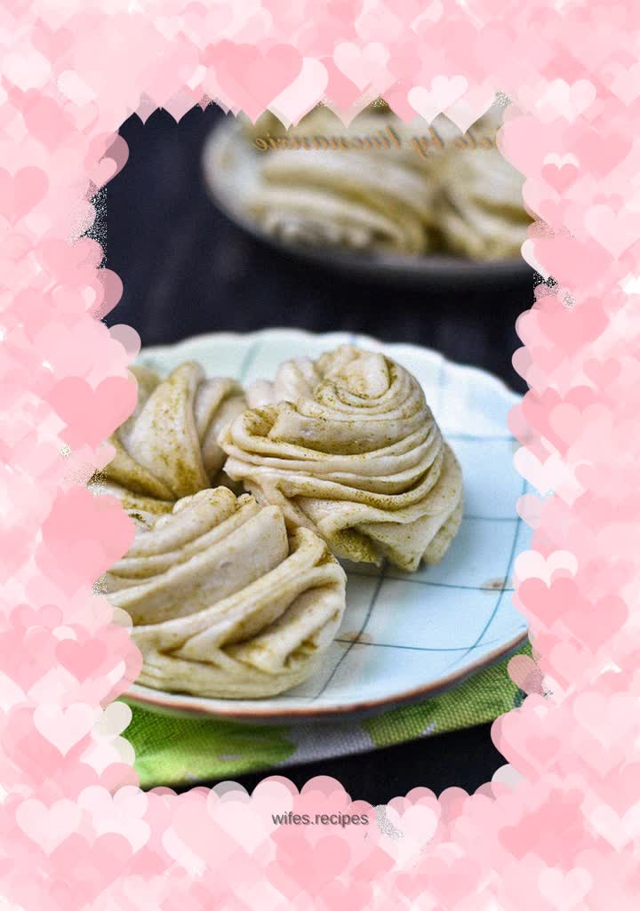 Sweet pea pink flower roll