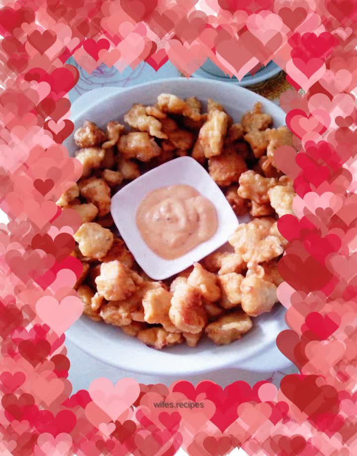 Thousand Island Sauce Fried Chicken and Rice Krispies