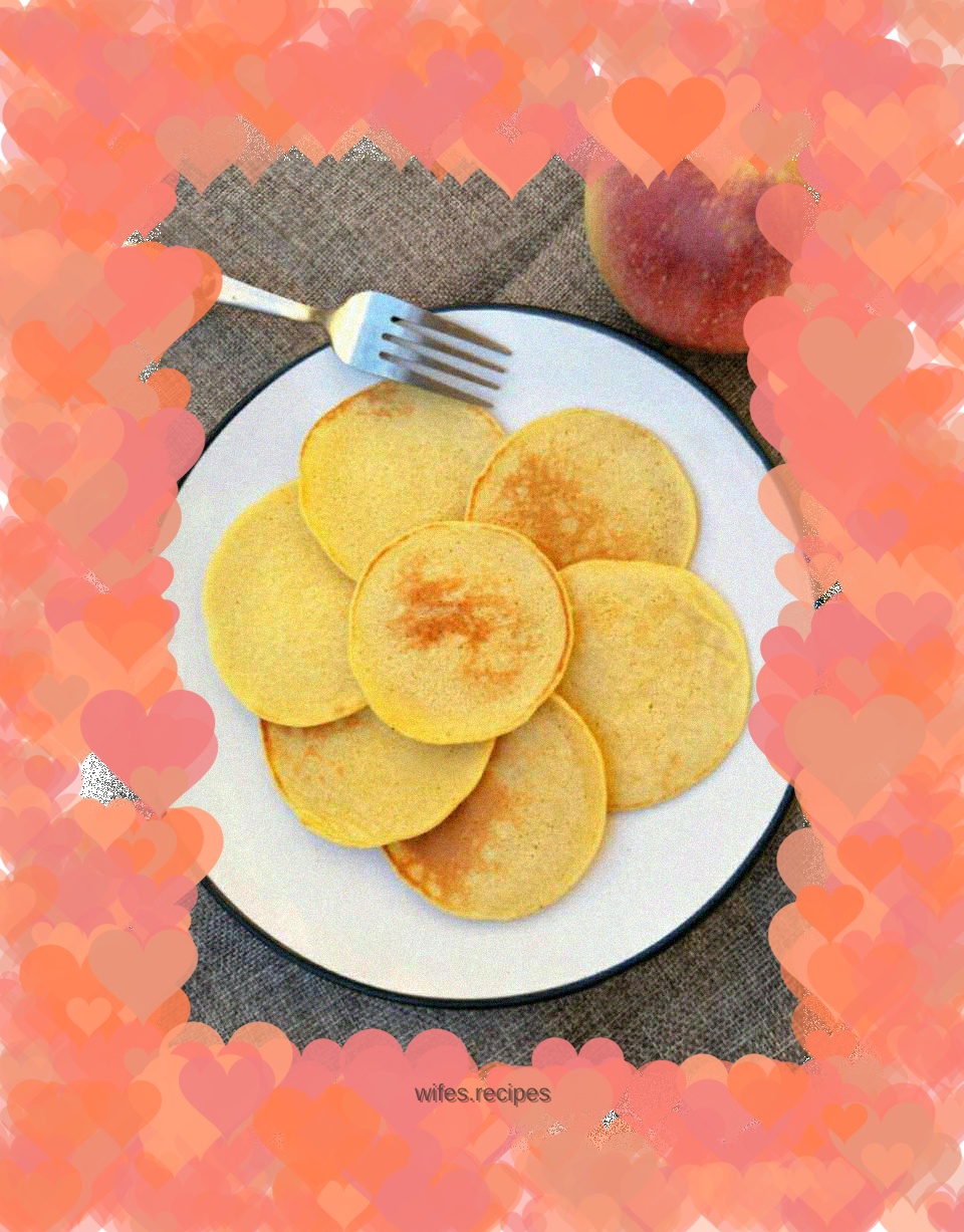 An apple and a handful of flour make delicious snacks