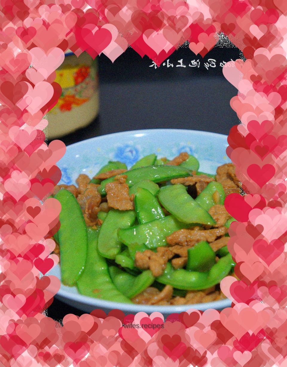 【Fried Pork Slices with Snow Beans】