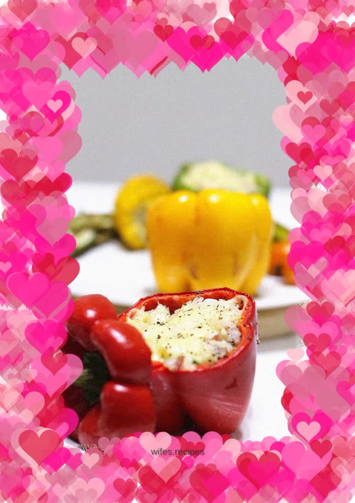 Colorful roasted seasonal vegetable baked rice