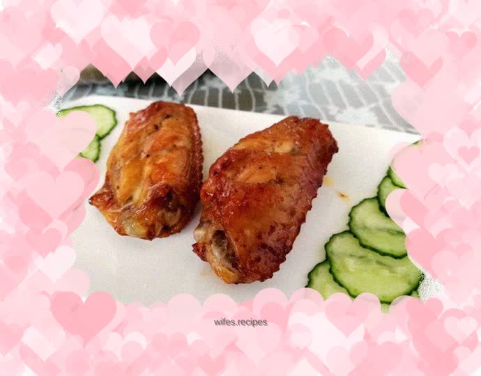 Air fryer version of grilled chicken wings