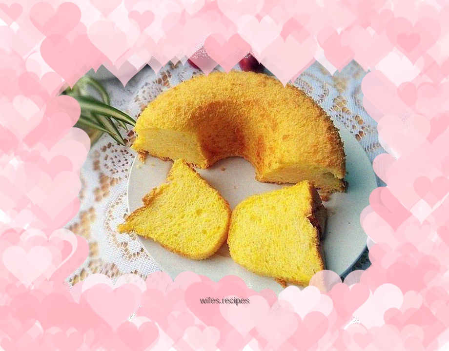 Pumpkin chiffon cake