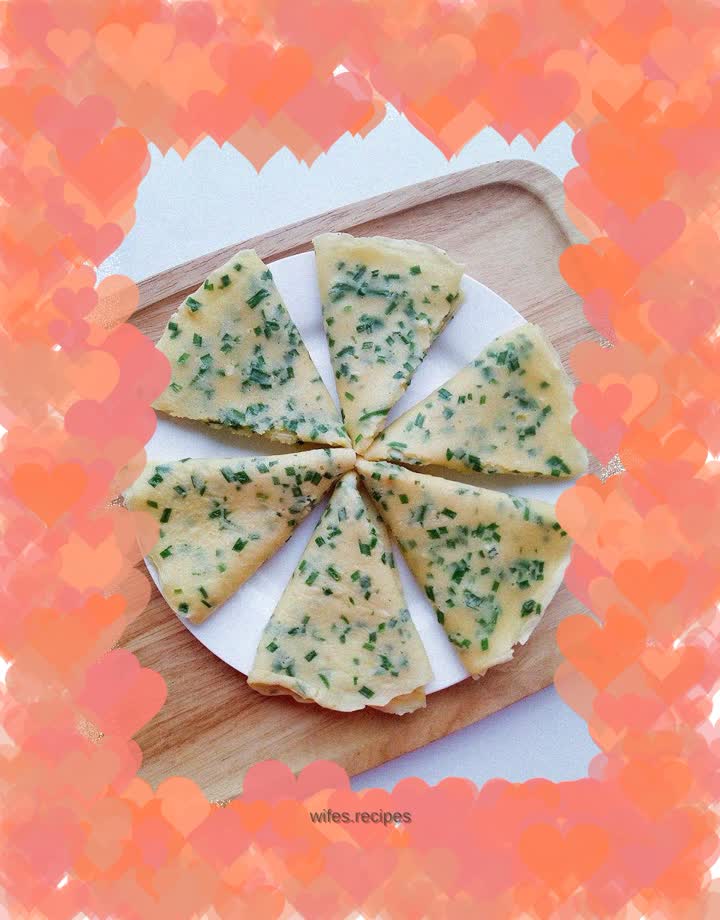 Chive egg pancake