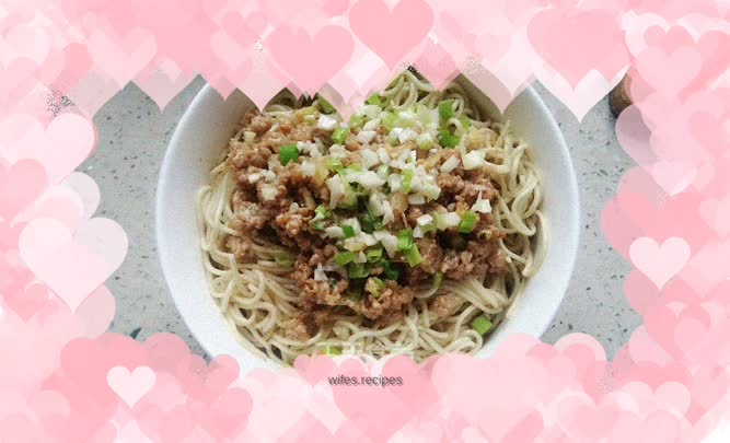 Scallion oil noodles