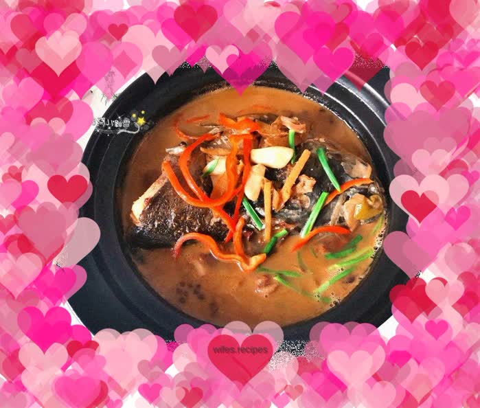 Casserole fish head pot