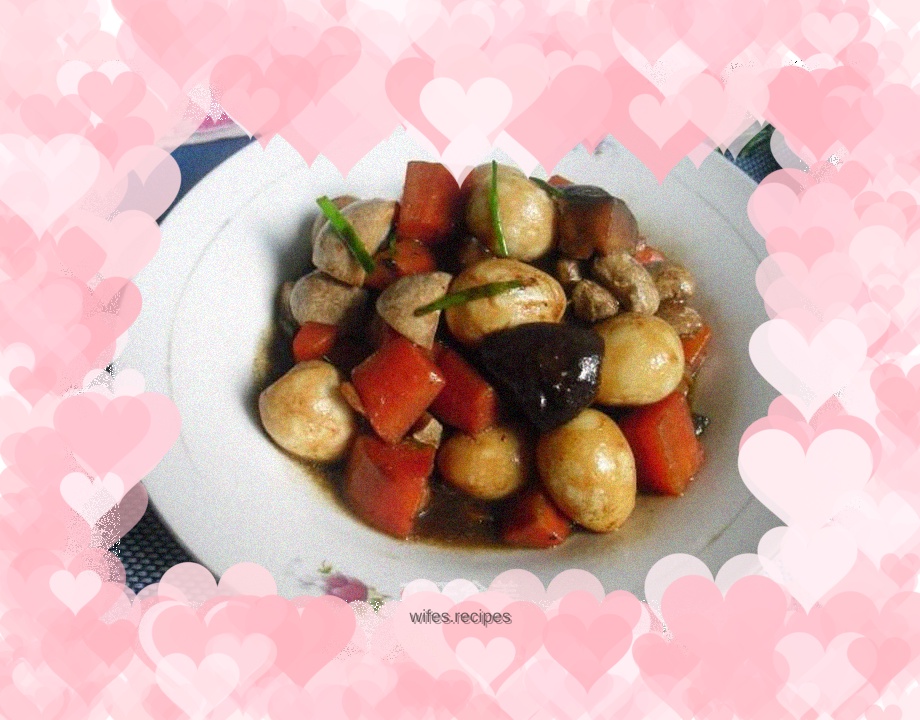 Roast Quail Eggs with Double Mushrooms