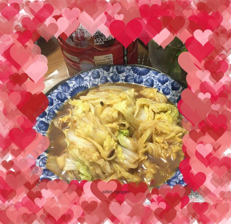 Fried cabbage leaves
