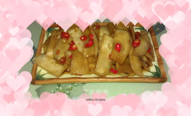 Radish with rock sugar and vinegar