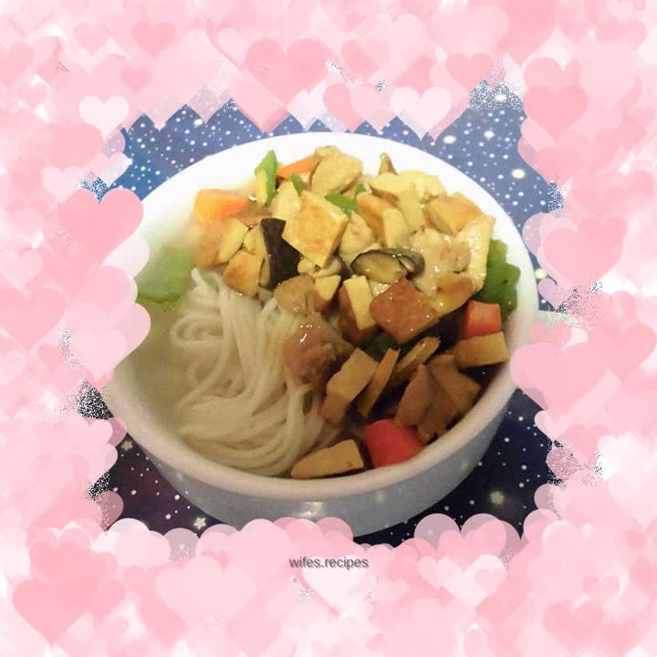 Three Fresh Chicken Noodles