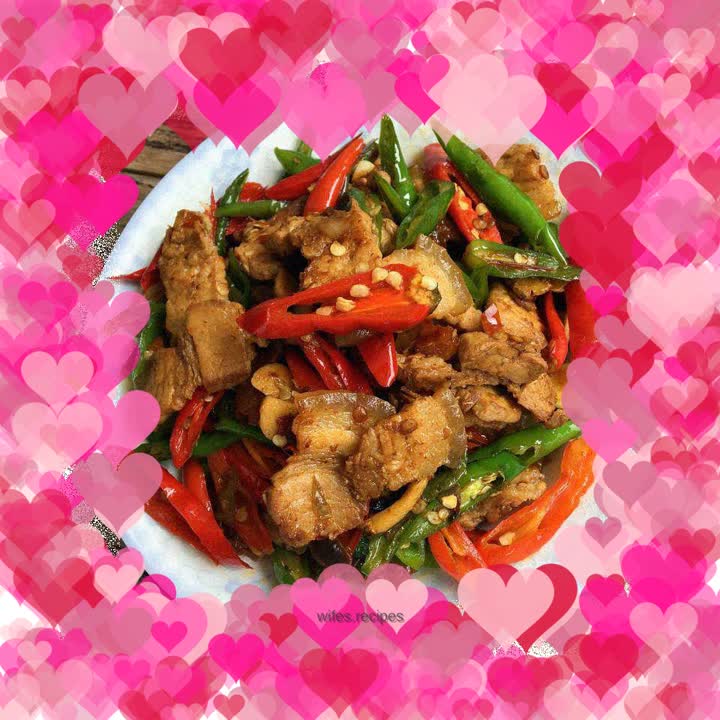 Hot pepper twice-cooked pork