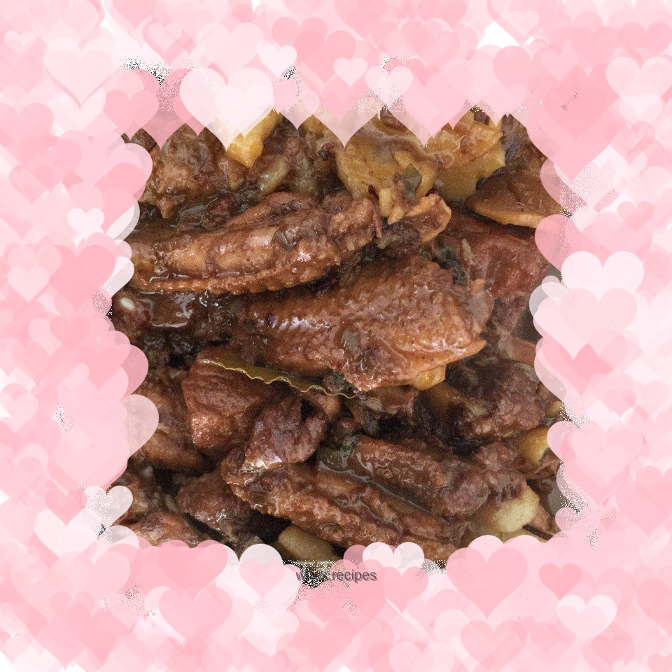 Pork Chops, Chicken Wings and Stewed Potatoes