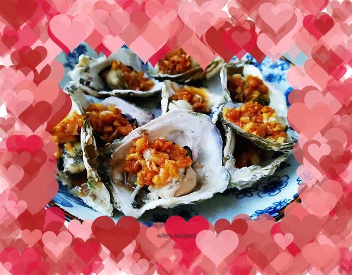 Steamed Oysters with Garlic Sauce